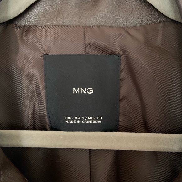 Mango Chocolate Leather Jacket - Picture 6 of 8